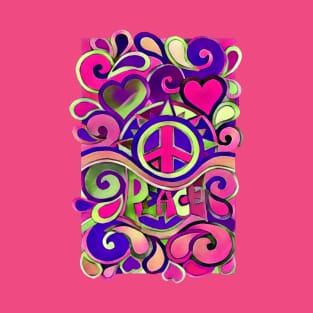 Hippie Peace Art T-Shirt