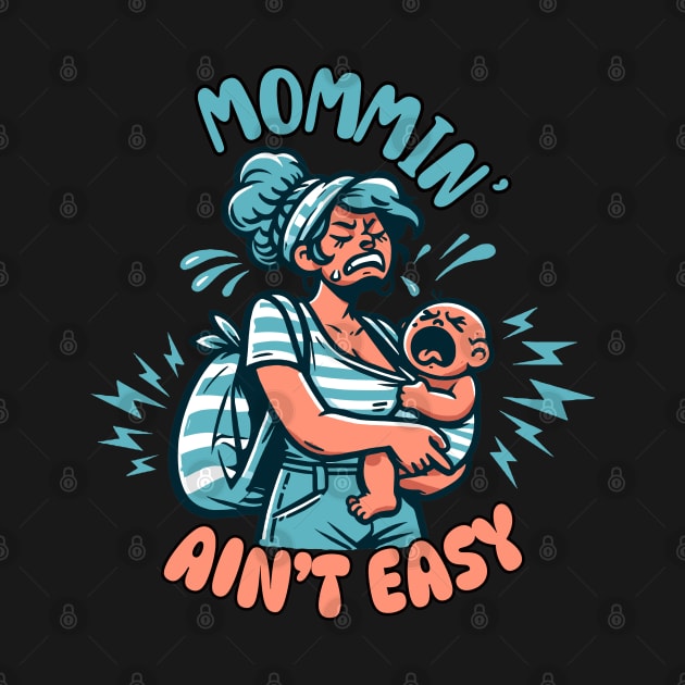 Mommin' Ain't Easy | Funny Mom gift | New Mother funny gift idea by Nora Liak