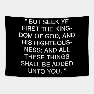 Matthew 6:33 Bible Verse Text KJV Tapestry