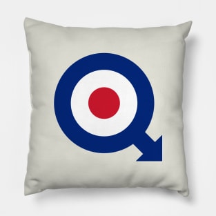 Mod target with arrow Pillow