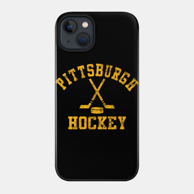 Vintage Pittsburgh Hockey - Pittsburgh Hockey - Phone Case