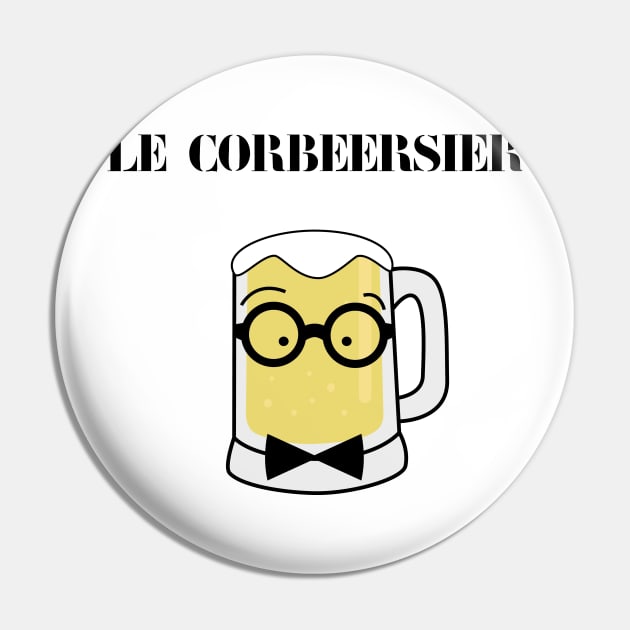 Le Corbusier beer Pin by CharlieDF