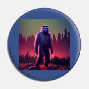 Dope Sasquatch in Nature Pin