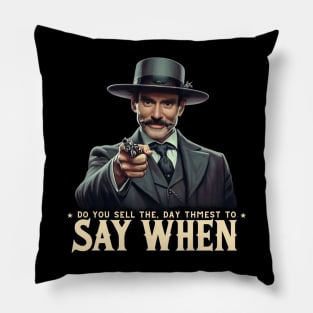 Doc Holiday Pillow