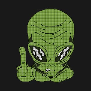 Fuck Off Alien - low-bit graphics - gift T-Shirt