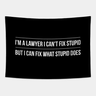 I'm A Lawyer I Can't Fix Stupid But I Can Fix What Stupid Does Tapestry