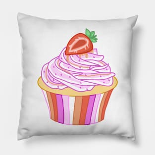 Strawberry Cupcake Pillow