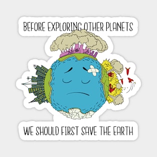 Save Our Planet Earth Magnet