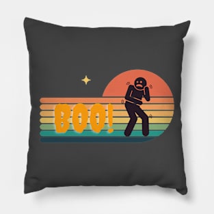 Atychiphobia- BOO! Typographic Design Pillow