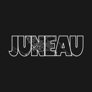 Juneau Street Map T-Shirt