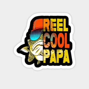 Fathers Day Gifts TShirt - Fishing Reel Cool Papa Magnet