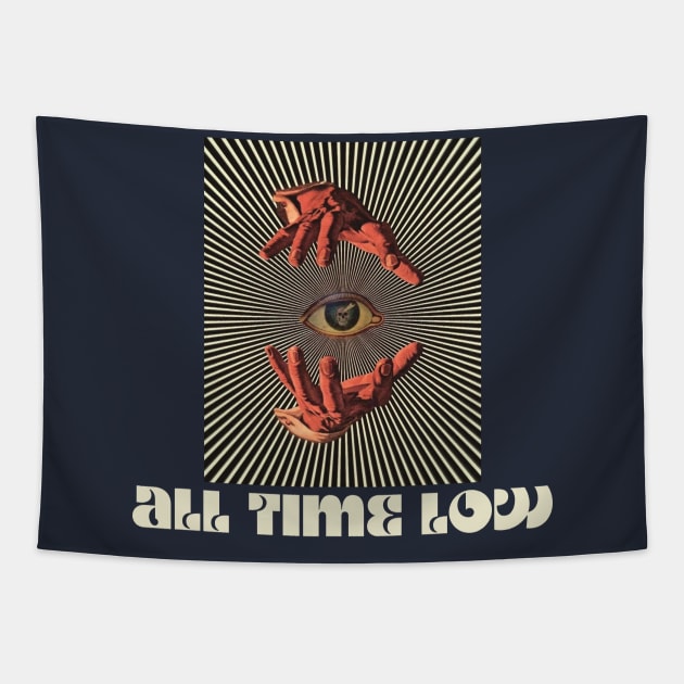 Hand Eyes All Time Low Tapestry by Kiho Jise