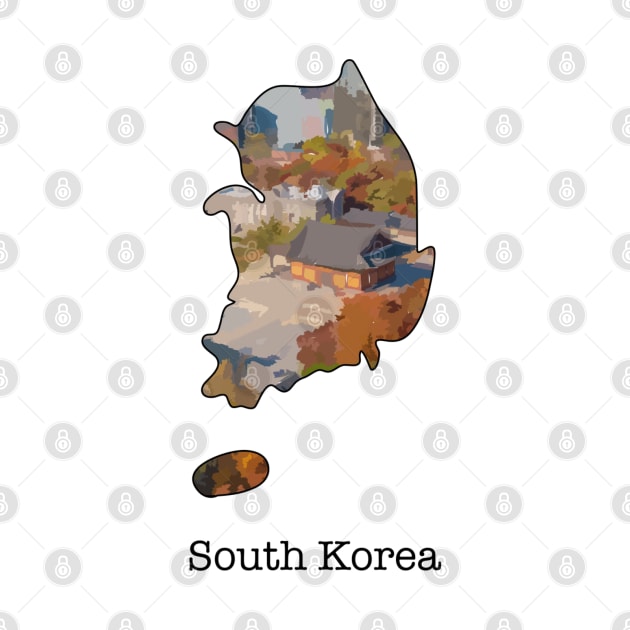 Map of South Korea by Playful Creatives