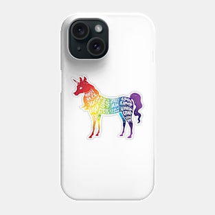 Rainbow Unicorn - Fantasy Butcher - Cuts of Meat Phone Case