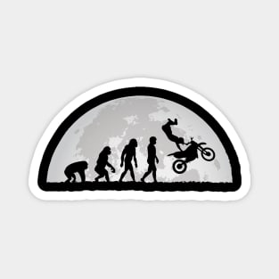 Motocross Evolution Moon Magnet