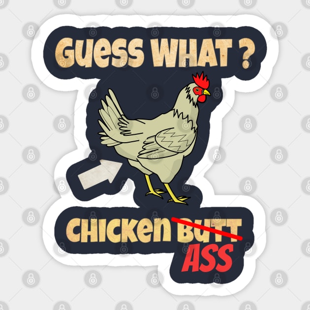  Guess What Chicken Butt Funny Low Profile Thin Mouse