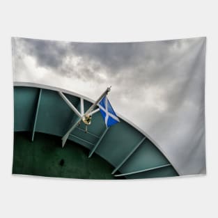 Raised bow with a saltire and ship's bell Tapestry