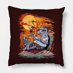 Dracula at the Beach Pillow