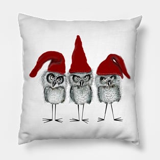 Christmas Owls Pillow