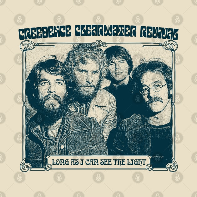 Creedence Clearwater Revival /\/\/ Original Vintage Style Fan Artwork by DankFutura