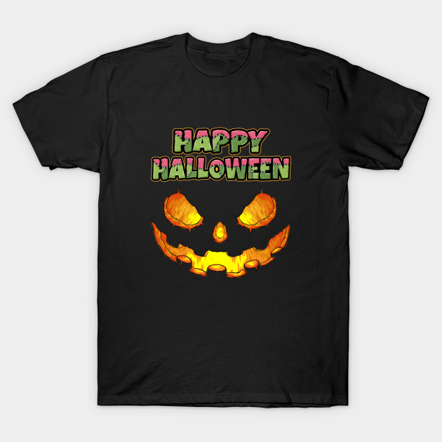 Discover Halloween pumpkin face jack o lantern gift - Halloween - T-Shirt