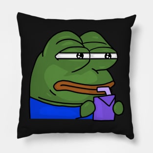 pepe hmmm sip Pillow