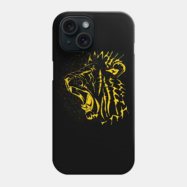 Lion Roar Gold Phone Case by AoJ