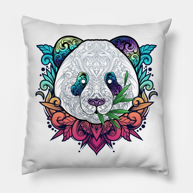 Happy Panda Pillow by angoes25