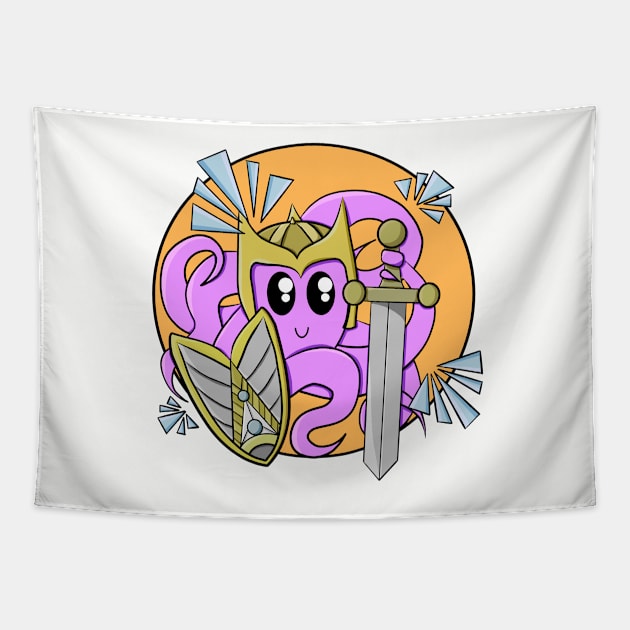 Octopus Paladin - Dungeons and Dragons Tapestry by GenAumonier