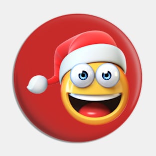 Silly Smiling Christmas Pin