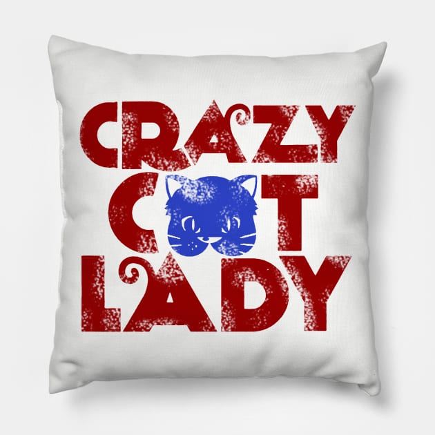 crazy cat lady Pillow by calvingariz