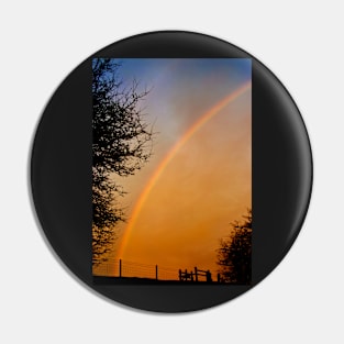 Rainbow at Dusk Pin