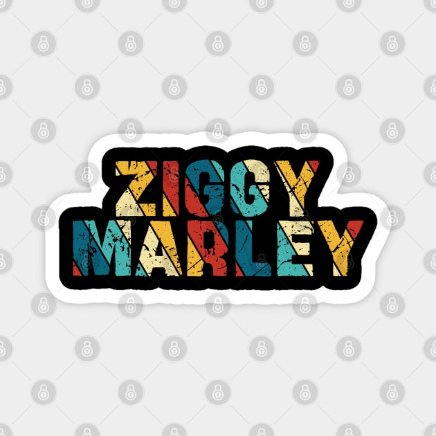 Retro Color - Ziggy Marley Magnet by Arestration