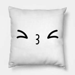 Kawaii kissy face Pillow