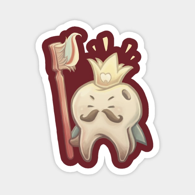 King Toof Magnet by ArtOfEmilyO