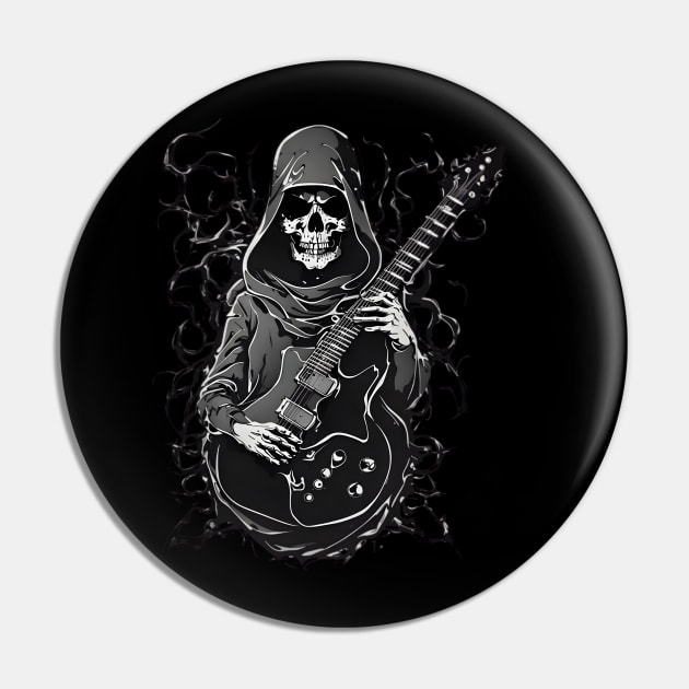 guitar Death Metal Pin by Apotis