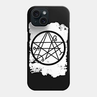 Necronomicon Gate Seal Painted Background Phone Case