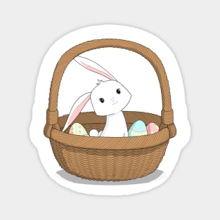 Easter Bunny in a basket Magnet