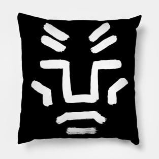 primitive art face Pillow