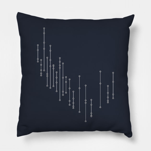 Data Rain - Dumbeell Pillow by echopico