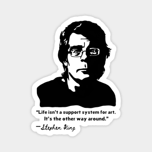 Stephen King Portrait and Quote Magnet