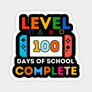 Level 100 Days of School Unlocked Shirt Boys 100th day of School Magnet