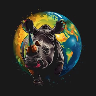 Rhinoceros Earth Day T-Shirt