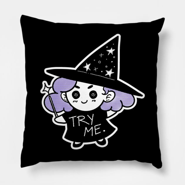 Try Me Witch Pillow by Starline Hodge