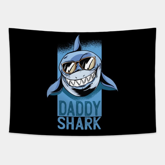 Daddy Shark Tapestry by EarlAdrian