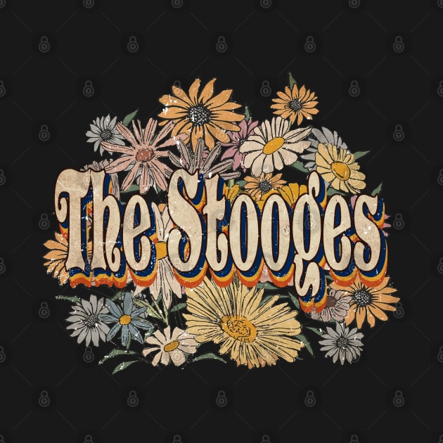 Retro The Stooges Name Flowers Limited Edition Classic Styles by BilodeauBlue