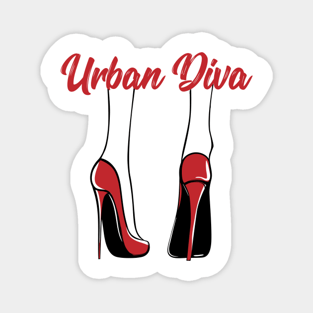 Urban Diva Magnet by designdaking