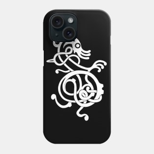 White Norse Serpent Phone Case