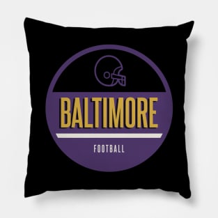 Baltimore retro football Pillow