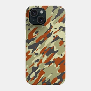 Brown Olive Camouflage Phone Case